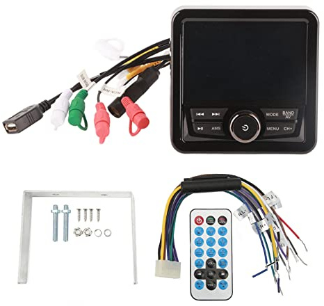 Marine Radio Stereo, Marine Boat Radio Car Stereo Receiver Bluetooth MP3 MP5 Media Player Música sin Pérdidas a Prueba de Agua para Yates Vehículos