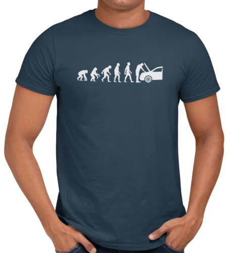 Getting Shirty Men's Car Mechanic Evolution Funny Gift for Him T-Shirt