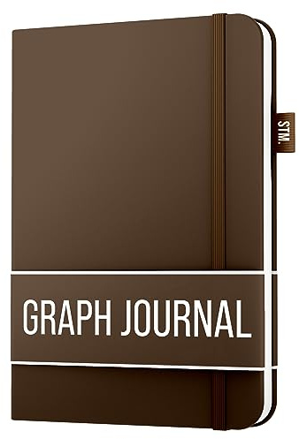 Notizbuch a5 kariert for writing | 150 Seiten, 120 g/m² dickes Papier mit Haftnotizen, Stifthalter, Gummiband, (V)-Leder-Hardcover | Scribbles That Matter notizbuch kariert, 5,75 x 8,2 Zoll