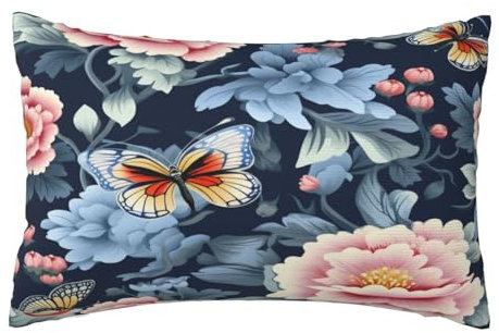 Kissenbezug 40x60 cm 2er Set Herbst Deko Kissen Blume, Weinlese Kissenbezug, Rechteckig Kissenbezüge, Weicher Sofakissen, Kissenhülle Herbst, Zier Kissen Aesthetic, Couch Deko Schlafzimme Gifts,J467