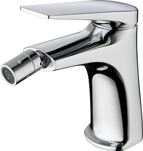 Mice - Robinet mitigeur pour bidet fabriqué en laiton - Robinets WC adaptés pour eau froide/chaude - Robinetterie de bidet chrome - BDD055-2