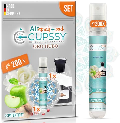 Auto Duft Inspiration von Creed Aventus 1X, Lufterfrischer für Auto & Wohnmobil - langanhaltender Duft, Parfum Auto Raumduft, Geruchsneutralisierer, Cupssy der Auto Duft Pad & AirSpray