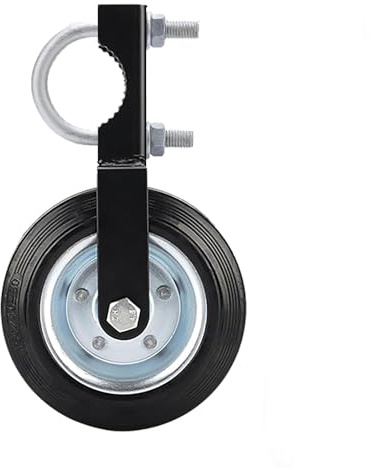Gate Wheels for Metal Tube Gate Driveway Gate Fence Wheels for Gates 6 Farm Gate Wheel Swing Gate Fence Support Gate Latches for Metal Gates Black