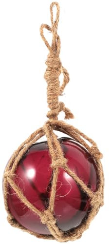 Ciieeo Boule De Verre Suspendue 9 Pouces Décoration Maison Jardin Artisanale avec Ficelle Solide pour Ambiance Colorée Et Élégante