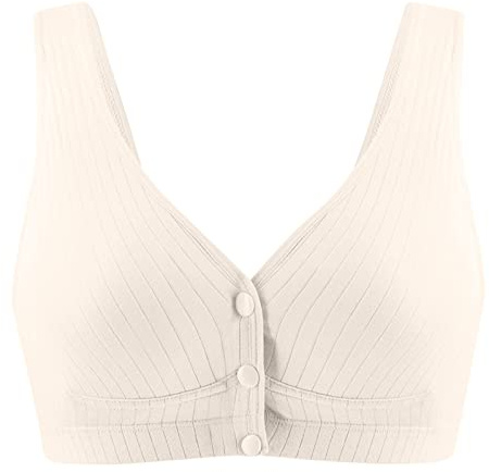 Brassière Femme Ouvert Devant en Coton sans Armature Soldes Soutien Gorge de Sport Femmes en Coton pour Adolescentes Ouverture Devant Soutien-Gorge de Sport sans Coutures pour Quotidien Sport Yoga