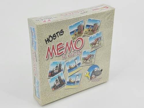 Generisch Höstis Memo-Kartenspiel, 56 Spielkarten, 15x15cm, Familienspiel mit Strandmotiven