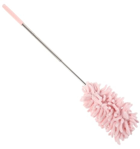 Mikinona Brosse à Dépoussiérer pour Voiture, Plumeau Intérieur en Chenille, Manche en Acier Inoxydable, Télescopique et Pliable, pour Nettoyage Auto