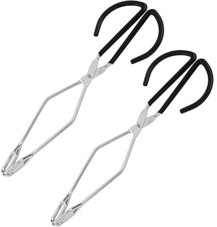JISADER 2 Stücke Schere Zunge Küche Zunge 10 Zoll Grillging Kochen Zange zum Kochen Grillen