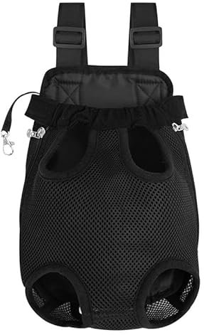Haustier Rucksack Hunderucksack Verstellbarer Hunde-Tragerrucksack Schwarz Haustier Tragbar Reisetasche Faltbare Atmungsaktiv Katzentasche für Kleine Hunde Welpen Katzen Wandern Reisen Outdoor
