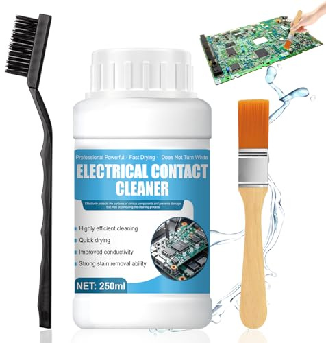 Nettoyant Contact Electronique, Bombe Contact Electronique, Nettoyant Contact Electrique, Séchage Rapide, Principalement Utilisé pour le Nettoyage des Circuits Imprimés, des Pièces Métalliques, 250ml