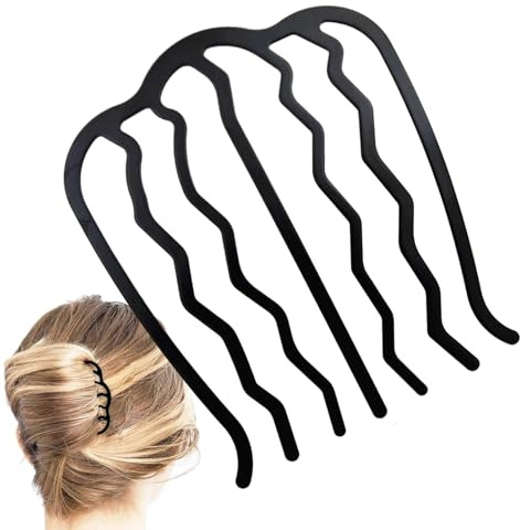 Dekorative Haarkämme – U-förmiges Styling-Zubehör, Seitenkamm Für Dickes Haar | Eleganter Französischer Twist-Kamm Für Hochzeitsveranstaltungen, Metallisches Damen-Haarstyling-Stück Mit Sicherem Griff
