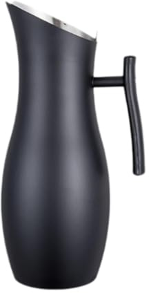 Zanthicia Edelstahlkrug mit großem Fassungsvermögen (2 Liter) für Kaltwasser, ideal zum Servieren von Eisgetränken und Kaffee zu Hause oder im Café. Leicht zu reinigen.