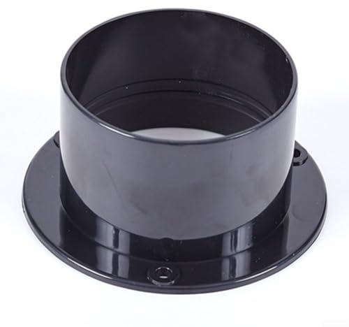 Connettore per condotto di ventilazione con flangia diritta in ABS da 75 mm, per impianti di scarico, connessioni terminali, ingresso e uscita a parete