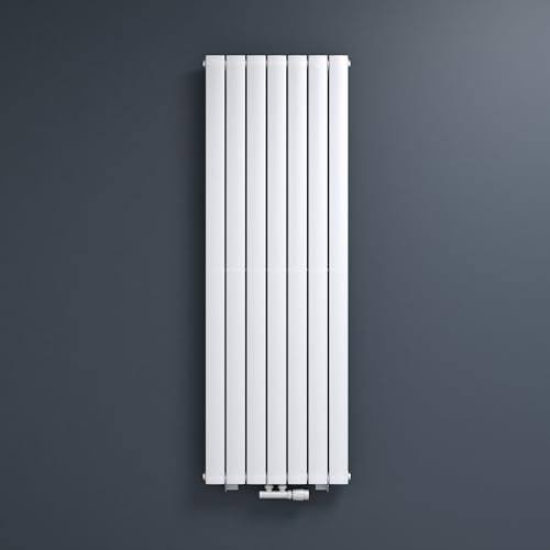 Mai & Mai Radiador Vertical de Agua Caliente 160x54cm Diseño Tubular Moderno, Una Capa, Color Blanco, Fabricado en Acero de Alta Calidad, Calefacción Eficiente para Baño o Salón