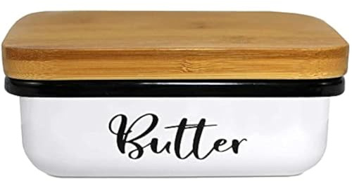 Home Acre Designs Butter Dish with Lid for Farmhouse Home Decor, Kitchen Collection