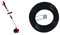 Einhell Akku Rasentrimmer GE-CT 36/30 Li E - Solo Power X-Change (Lithium Ionen, 2x18 V, 9.000 U/min, elektr. Drehzahlregulierung, Tragegurt, Split Schaft) + Sensen Zubehör super cut line 2,0 schwarz