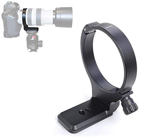 iShoot Tripod Mount Ring for Canon EF 28-300mm f/3.5-5.6L IS USM, Lens Collar Support for Canon EF 70-300mm f/4-5.6L IS USM CNC, CNC Machined, Aviation Aluminum, Bottom is Camera Quick Release Plate