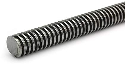 RPTS TR 20X8-P4 - Eje de rosca trapezoidal de precisión, derecho, C35, 3 metros