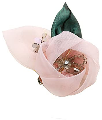 KABELIFE Ansteckblume Anstecker Pins Blumen Design Brosche Anstecknadel Abzeichen für Hochzeit Bankett Party (Pink)
