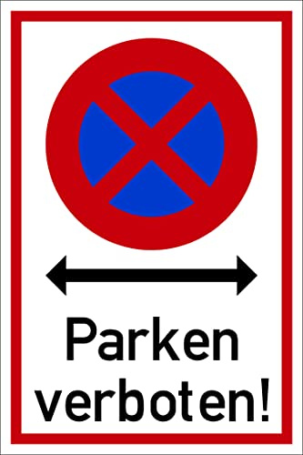 Prolac Parkverbot Schild – Kennzeichnung gegen Falschparker – Wetterfest & robust – 20 x 30 cm