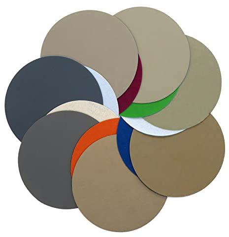 Lijas 125mm 35 piezas Lijas para Lijadora Papel de Lija 2000/2500/3000/4000/5000/7000/1000 Granos Papel Abrasivo Autoadhesivos para Lijadora Excéntrica Pulir Coche Disco Radial Madera