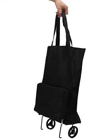 Pwshymi Carrello Spesa Pieghevole, Borsa Spesa con Ruote Multifunzionale Carrello portaspesa per Supermercato Viaggi Casa