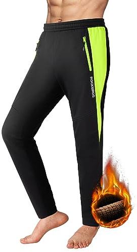 ROCKBROS Fahrrad Hose Winter Thermo Fahrradbekleidung Lange Fahrradhose Hohe Sichtbarkeit & Winddicht Radlerhose für Outdoor-Aktivitäten wie Radfahren, Klettern, Wandern Damen/Herren