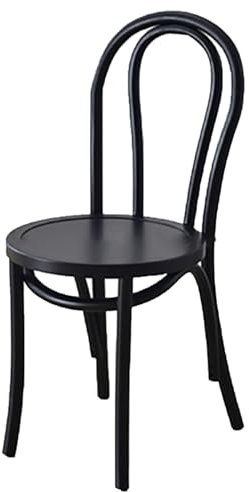 Esszimmerstuhl, Vintage Massivholz Rattanstuhl, Küchen Esszimmerstuhl mit Rückenlehne und Holzbein, Armloser Stuhl für Wohnzimmer, Schlafzimmer, Büro, Hotels, Geschäft