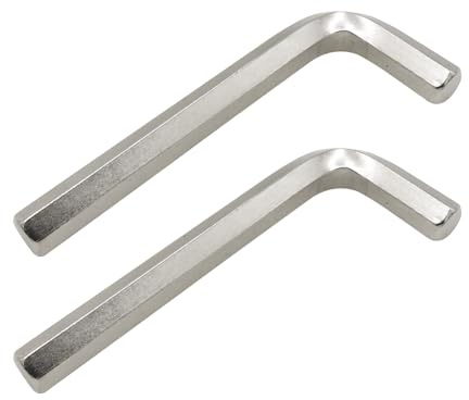 Joyangy Juego de llaves hexagonales de 12 mm, 2 llaves Allen de precisión en forma de L, kit de herramientas hexagonales resistentes para reparar bicicletas y muebles, llave hexagonal métrica pequeña