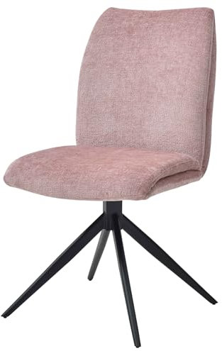 bümö Bisley Easy Meet F Besucherstuhl ohne Armlehne, Polsterstuhl in Pastell pink - Stuhl bis 120 kg belastbar & 360° drehbar, Esszimmerstühle, Konferenzstuhl, Bistrostuhl für Esszimmer