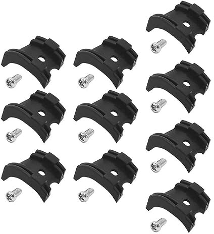 Bremskabelhalterung Fahrradkabelführung Fahrrad -Anti -Reibungs -Bodhalterhalter -Kabelhalter -Clip mit Schrauben 10pcs