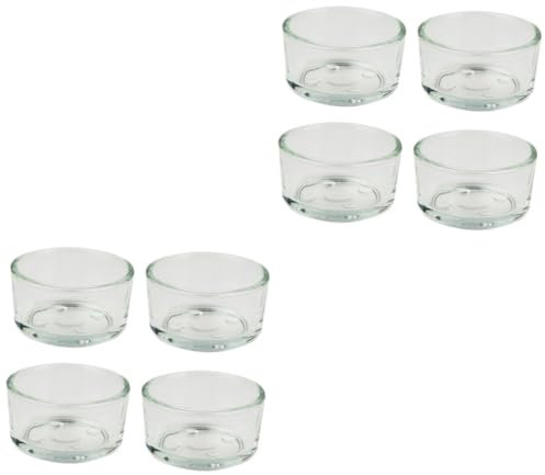 INOOMP 8stücke Teiliges Transparente Glasfutter Und Wasserschalen Für Reptilien Für Eidechsen Schildkröten Und Skorpione Multifunktionale Futterstation Zur Einfachen Reinigung Und