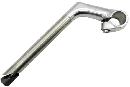 Perfeclan Fahrradvorbau, Schwanenhalsvorbau, Stabiler 22,2-mm-Rohr-Lenkervorbau, Riser-Vorbau für Radfahren, BMX-Fahrräder, Fahrrad, Rennrad, Silber