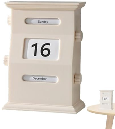 Lock Calendar for Desk, Retro Calendar Blocks, Desk Date Display, Desktop Decor Calendar, Date Blocks for Desk, Stylish Office Calendar, Decorative Desk Accessories, Unique Date Display, Vintage Style