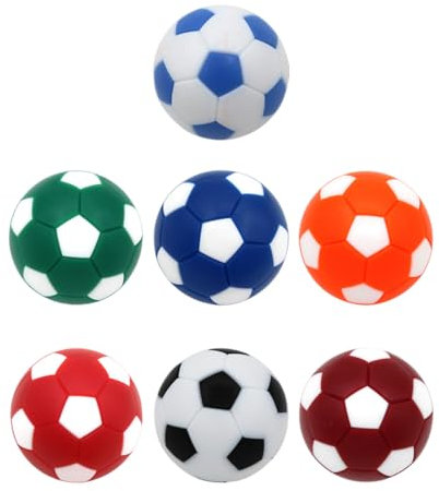 WUSJCOF 7 Stück Tischfußball Kickerbälle, Ersatzbälle, Mini Tischkicker bälle, Fußballspiel für Erwachsene und Kinder (32mm)
