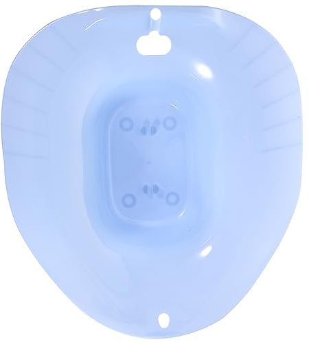 COLLBATH Sitzbadewanne Für Schwangere Aus Glattem Kunststoff Mit Überlaufschutz Toilettensitz Badewanne Für Hygiene Und Postoperative Pflege Geeignet Für Ältere Menschen Und Prostatapflege