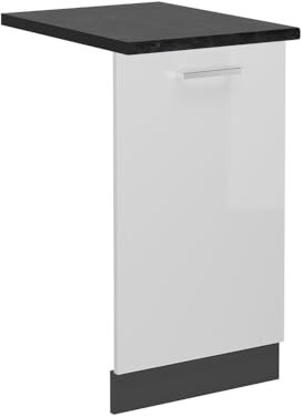 Vicco Panel Frontal R-Line, Blanco Alto Brillo, 45 cm