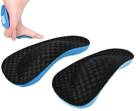 Ortopediska inläggssulor för kvinnor, ortopediska skoinsatser - Arch Support Cushion Half-size Correction Pad - Plantar sätter in mjuk och bekväm platt fotkorrigerare, hälkuddar för arbetsstövlar, sko