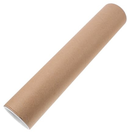 WEKAMOS Robuste Kraftpapier Röhre Runde Aufbewahrungsrolle für Poster Zeichnungen Blaupausen Vielseitig zum Basteln und Aufbewahren von Dokumenten und Kunstwerken