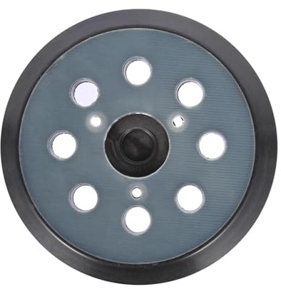 HQABCUTR Platorello for levigatrice da 125 mm e 5 pollici, 8 fori, 3/4 chiodi, disco abrasivo con supporto, platorello con gancio e passante