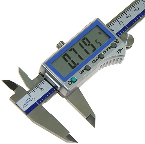 iGaging Digital Electronic Caliper Absolute Origin Smart Bluetooth Connectivity - IP54 Protection/Extreme Accuracy (100-700-B08)