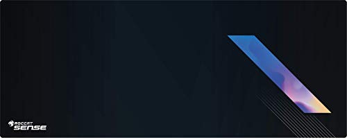 Roccat Sense Vital Force Hybrid XXL Gaming Mauspad - Höchstmaß an Präzision, extra stark vernähter Rand, gummierte Unterseite, (850 mm x 330 mm x 2 mm), Schwarz