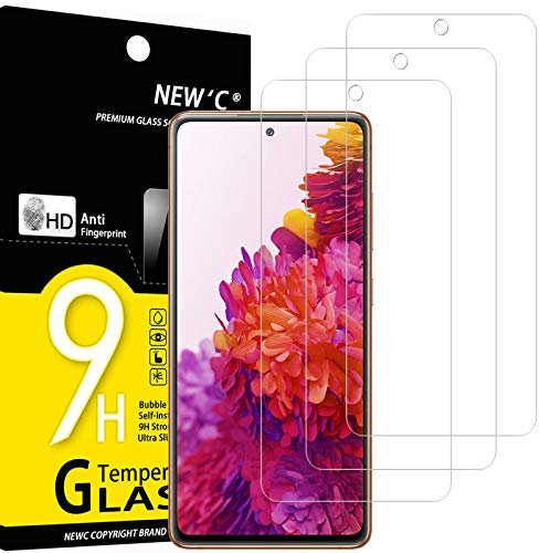 NEW'C 3 Pack Designed for Samsung Galaxy S20 FE / S20 FE 5G Screen Protector Tempered Glass, Case Friendly Anti Scratch Bubble Free Ultra Resistant