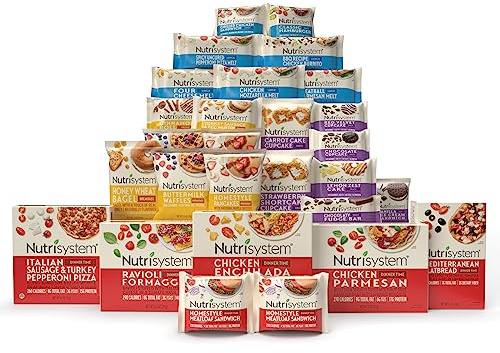 Nutrisystem® FROZEN Fast Five 7-Day Diet Kit, Helps Support Weight Loss, 28 Delicious Meals & Snacks Plus Chocolate Protein ProSync Shakes
