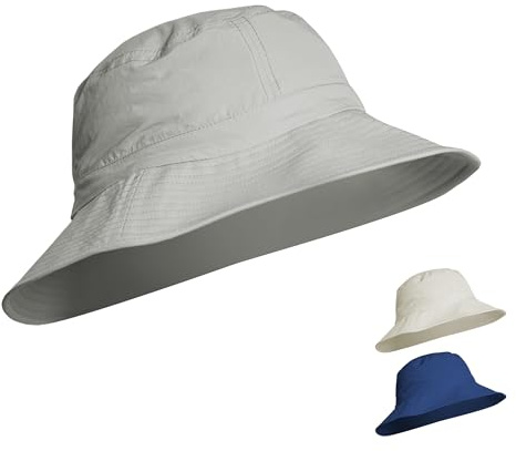 iQ-UV Sonnenhut für Herren & Damen 55-61cm – UPF 50+ TÜV geprüft – leichter und atmungsaktiver Sonnenschutz Hut mit UV Schutz 50 aus recycelten Materialien – idealer Fischerhut für Outdoor-Aktivitäten