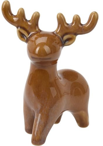 Home & Styling Weihnachtsfigur Rentier, 14 cm, Farbe:beige