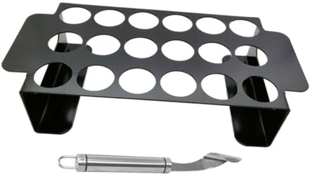 PAMINGONO Parrilla para Asar Pimientos Soporte para Alitas De Pollo Acero Inoxidable Ligero Fácil De Transportar Resistente Altas Temperaturas