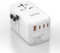 EINNO Universal Travel Adapter - 120W, Worldwide Adapter for EU, USA, UK, Australia, 3 USB-C & 1 USB-A