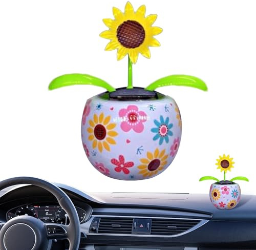 Solar Dancing Flowers Solar Powered Dancing Artificial Sunflower Figurine