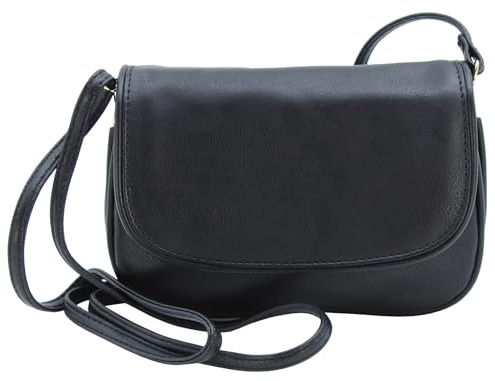 JENNIFER JONES Kleine Damen Umhängetasche Abendtasche Crossbody Bag | Kleine Damen Schultertasche, 4 Fächer, verstellbarer Schultergurt + Magnetverschluss – für Alltag & Abend